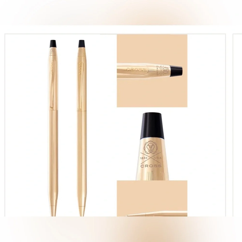 Cross Gold pen and pencil set 14k